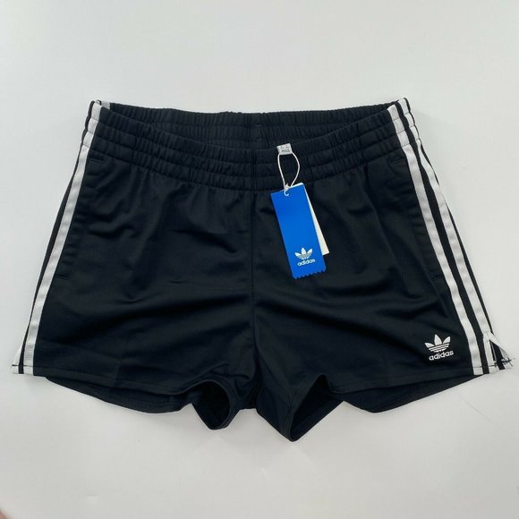 adidas Pants - Adidas Originals Women's 3-Stripes Shorts Athletic Gym Black 2" Size Large